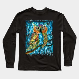 Abstract Owl Version 2 Long Sleeve T-Shirt